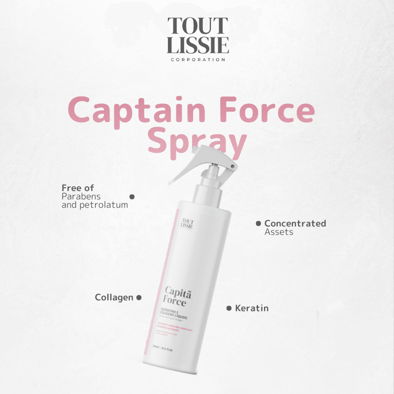 Keratin and Liquid Collagen 300ml - Capitã Force